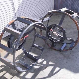 中古カゴ車輪 クボタ 適用タイヤサイズ：13.6-24ワンタッチ