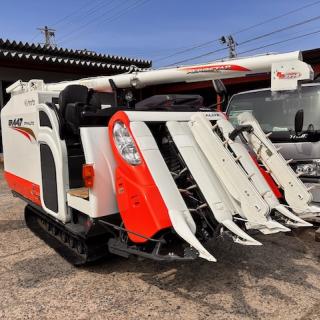 整備済み４条刈クボタコンバインER447モンロー4M付き