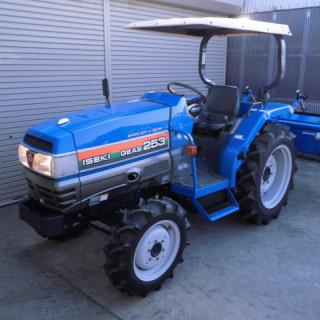 トラクター イセキ TG253F 4駆 25馬力 418時間 屋根付き ドライブハロー付き