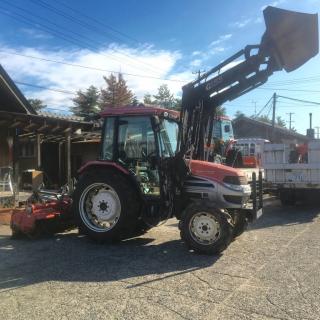 50馬力ヤンマートラクターEG650丸久155フロントローダー付き