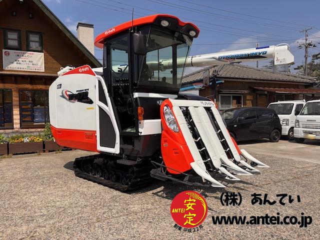 4条刈70馬力クボタコンバインER470キャビンとモンロー付き完全