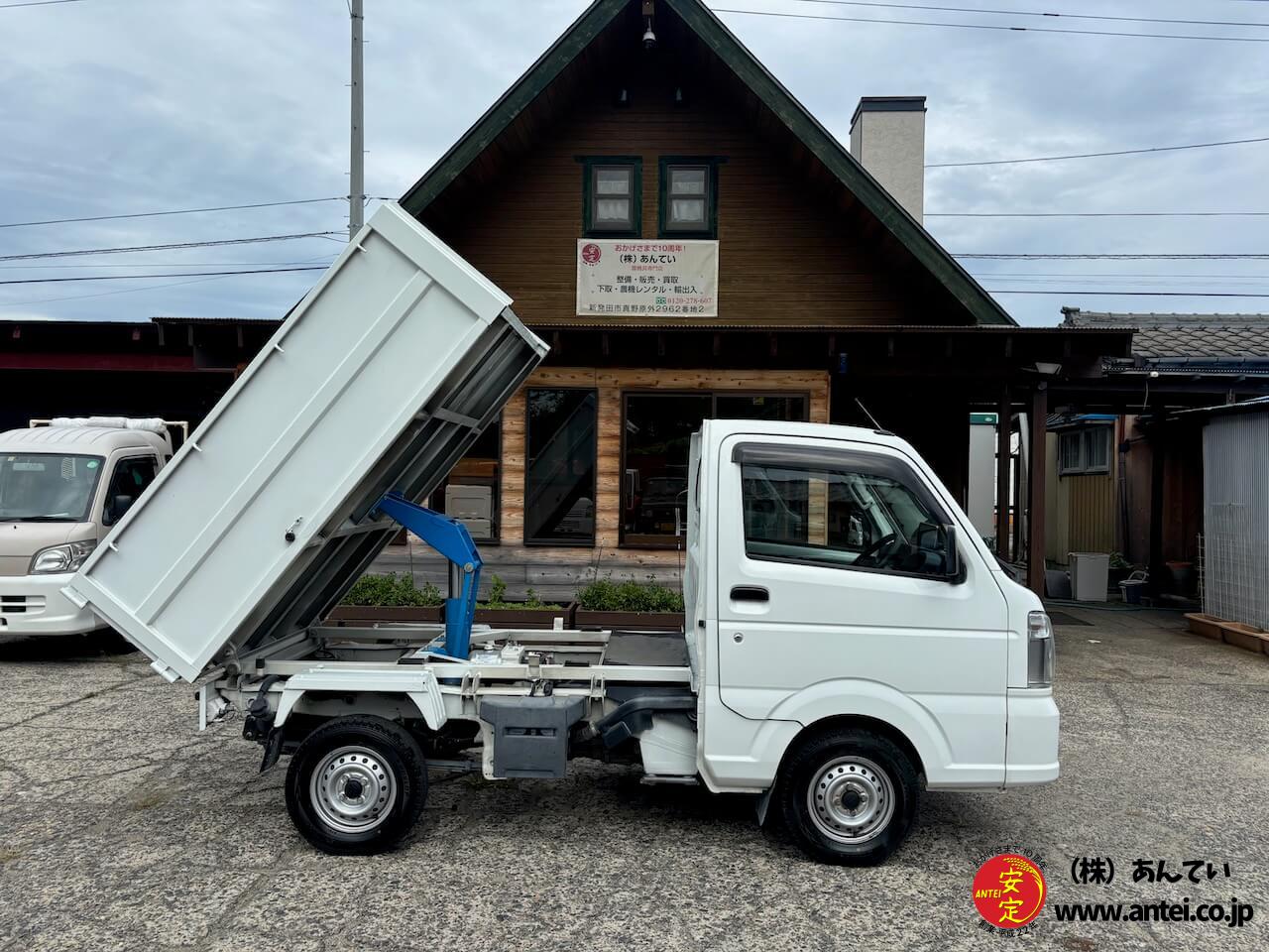 2年車検付！2014年スズキキャリー軽トラック660清掃ダンプ1方開