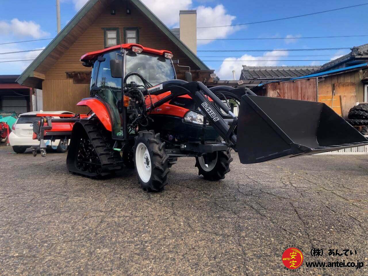 クボタトラクター KL50 50馬力 812h エアコンキャビン セミクロ パワクロ クボタロータリーRM220K 爪新品 四駆 パワステ