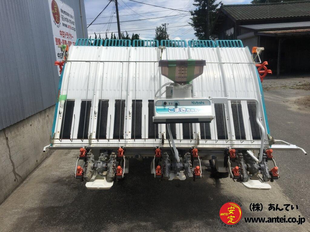 キレイ6条植クボタ田植機SPU650施肥使用型式と箱まきちゃん付き 