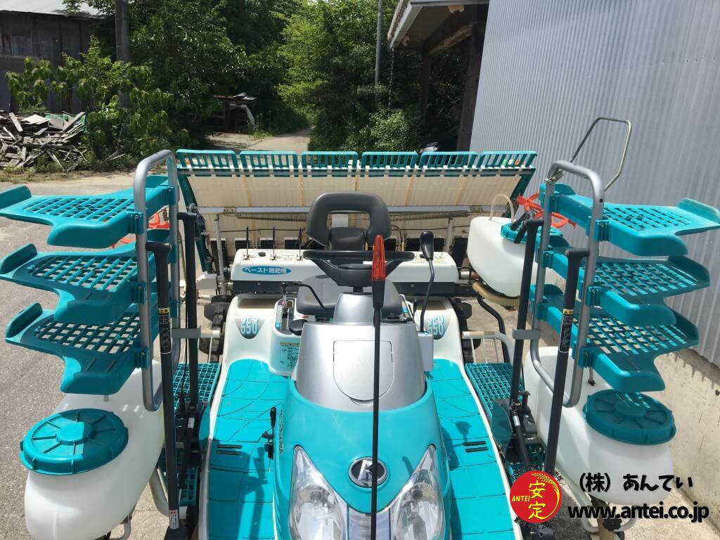 キレイ6条植クボタ田植機SPU650施肥使用型式と箱まきちゃん付き