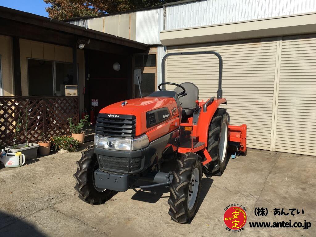 クボタ尾輪　トラクターロータリー用　中古画像現状 中古クボタトラクターKL27 27馬力ロータリーRL16K。 ⚙ 中古農機具専門