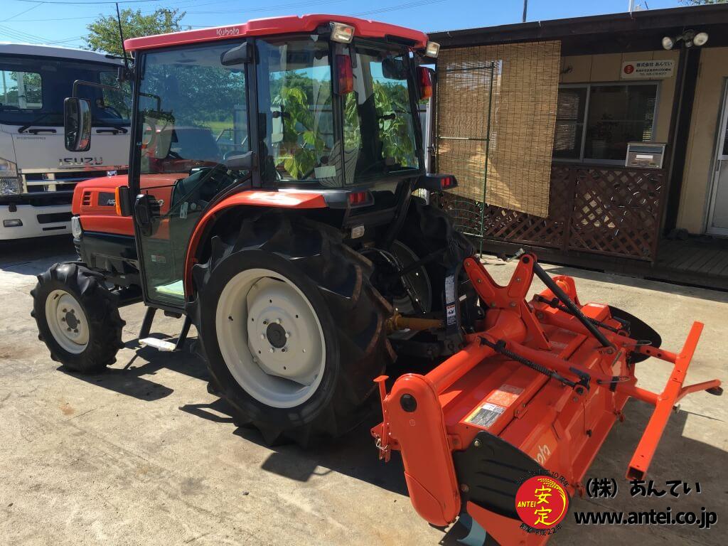 中古トラクタークボタKL310キャビン31馬力ハイスピードロータリー付き