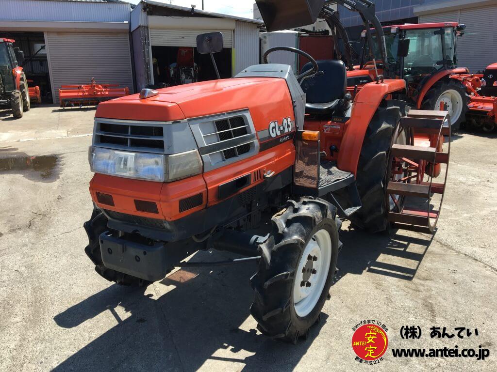 25馬力クボタトラクターgl25ロータリー付き 中古農機具専門店 株 あんてい