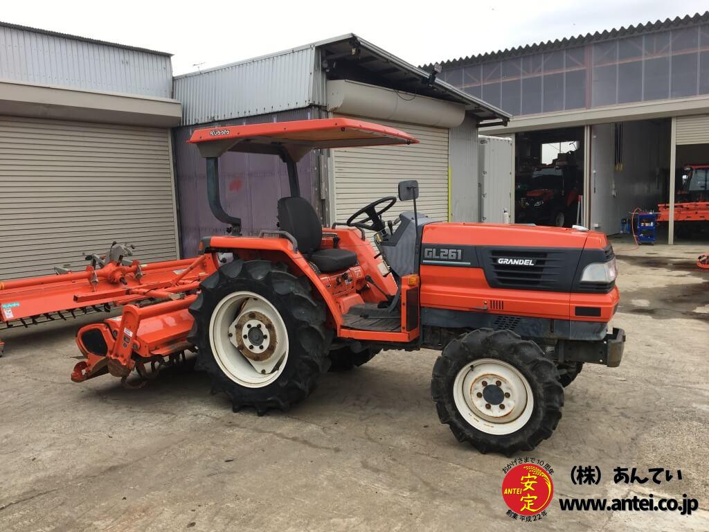 整備待27馬力クボタGL261Uシフトプラスローダー後付け可能！ ⚙ 中古