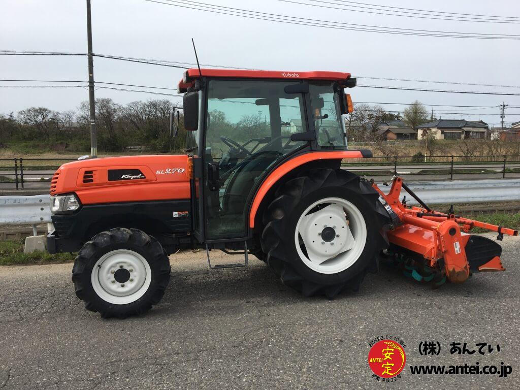 27馬力クボタトラクターKL270QロータリーRL7Kです。 ⚙ 中古農機具専門