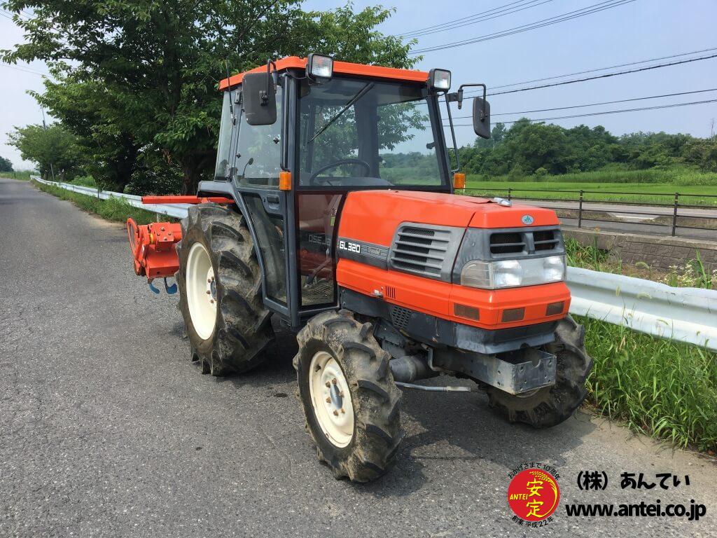 格安クボタトラクター32馬力GL320Qエアコンキャビン。 ⚙ 中古農機具