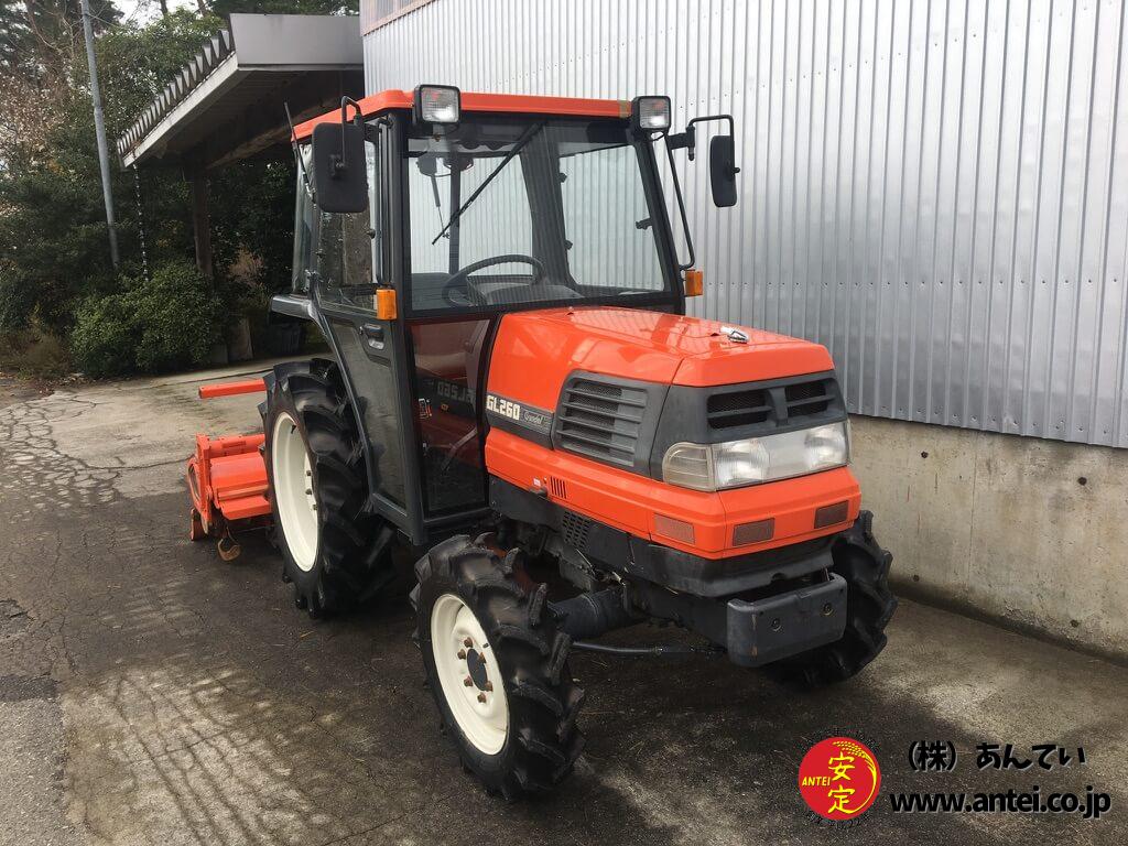 26馬力クボタトラクターGL260QロータリーRL6Gです。 ⚙ 中古農機具専門