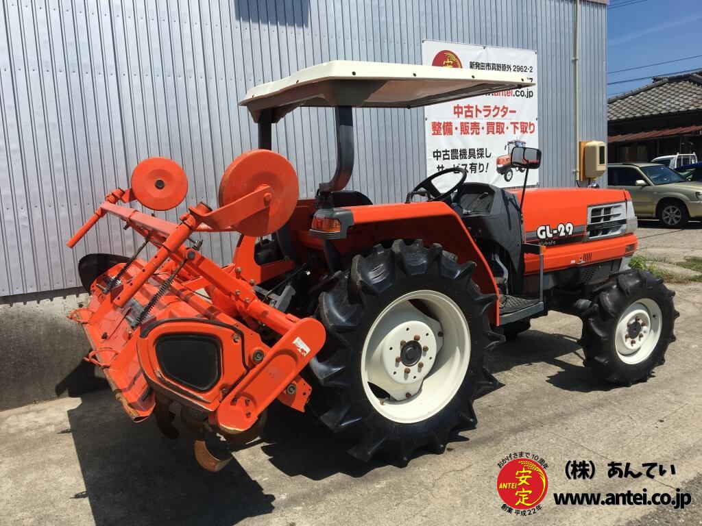 百万以内29馬力中古クボタトラクターGL29です。 ⚙ 中古農機具専門店
