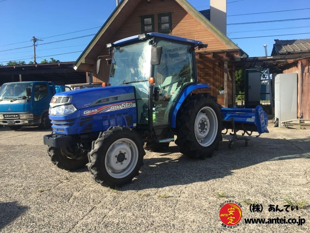 56馬力バンバン青いトラクターイセキATK560です ⚙ 中古農機具専門店