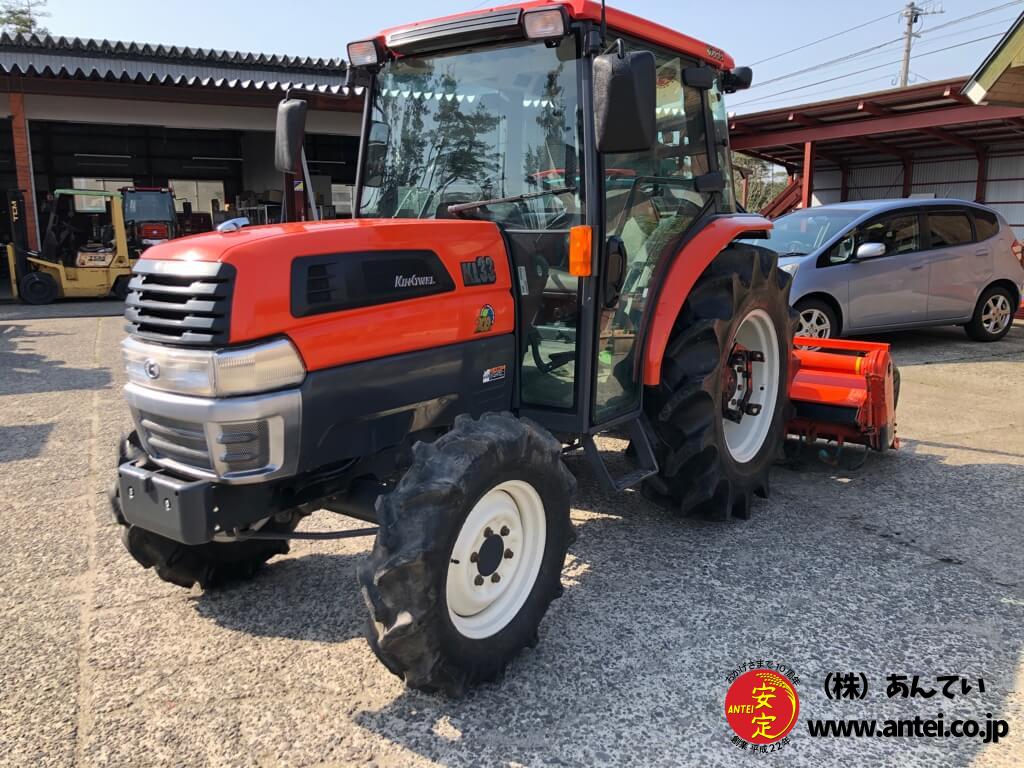 33馬力クボタトラクターKL33Q純正ロータリーRL19Kキレイです。 ⚙ 中古