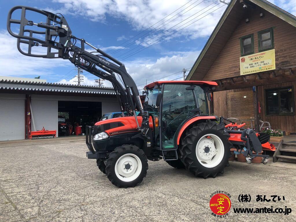 47馬力クボタトラクターKL4750Hフロントローダーロールグラブ 47馬力クボタトラクターKL4750Hフロントローダーロールグラブ