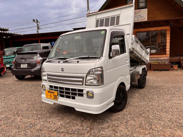 スズキキャリイ 頑丈ダンプ 3方開 4WDドラレコ　ナビ　ETC フォグランプ 車検あり