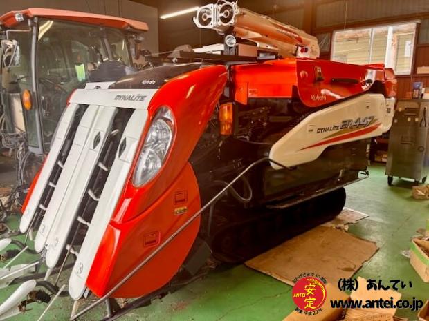 4条刈り47馬力 クボタコンバインER447 モンロー付き デバイダー付 整備済み