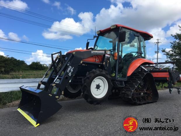 34馬力新型クボタパワクロトラクターKL345PCローダー付き