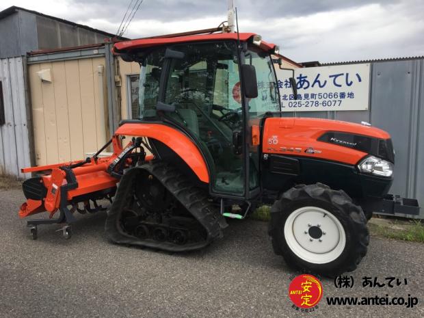 新型クボタパワクロトラクターKL345PC整備済み後ローダー取付可能。