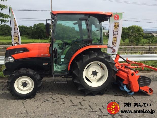 中古クボタトラクターKL345 キャビン付き。