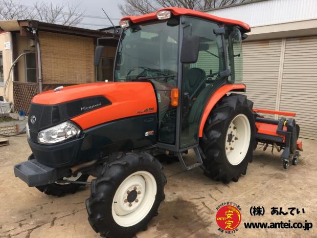 41馬力新型トラクタークボタKL415Fキャビンエアコン付き。