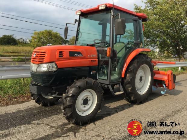 整備済みクボタトラクターKL310Hハイスピードキャビン付き。