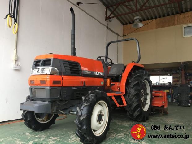 47馬力クボタトラクターGL470！！トーレーラーを引っ張るなどにいかがですか？